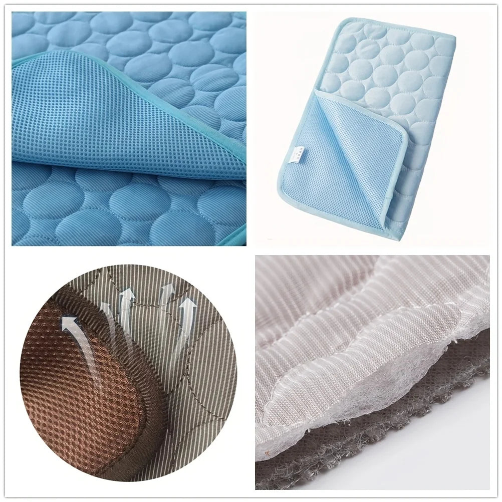 Dog Cooling Mat Summer Pet Cold Bed Extra Large For Small Big Dogs Pet Accessories Cat Durable Blanket Sofa Cat Ice Pad Blanket Aeivalo