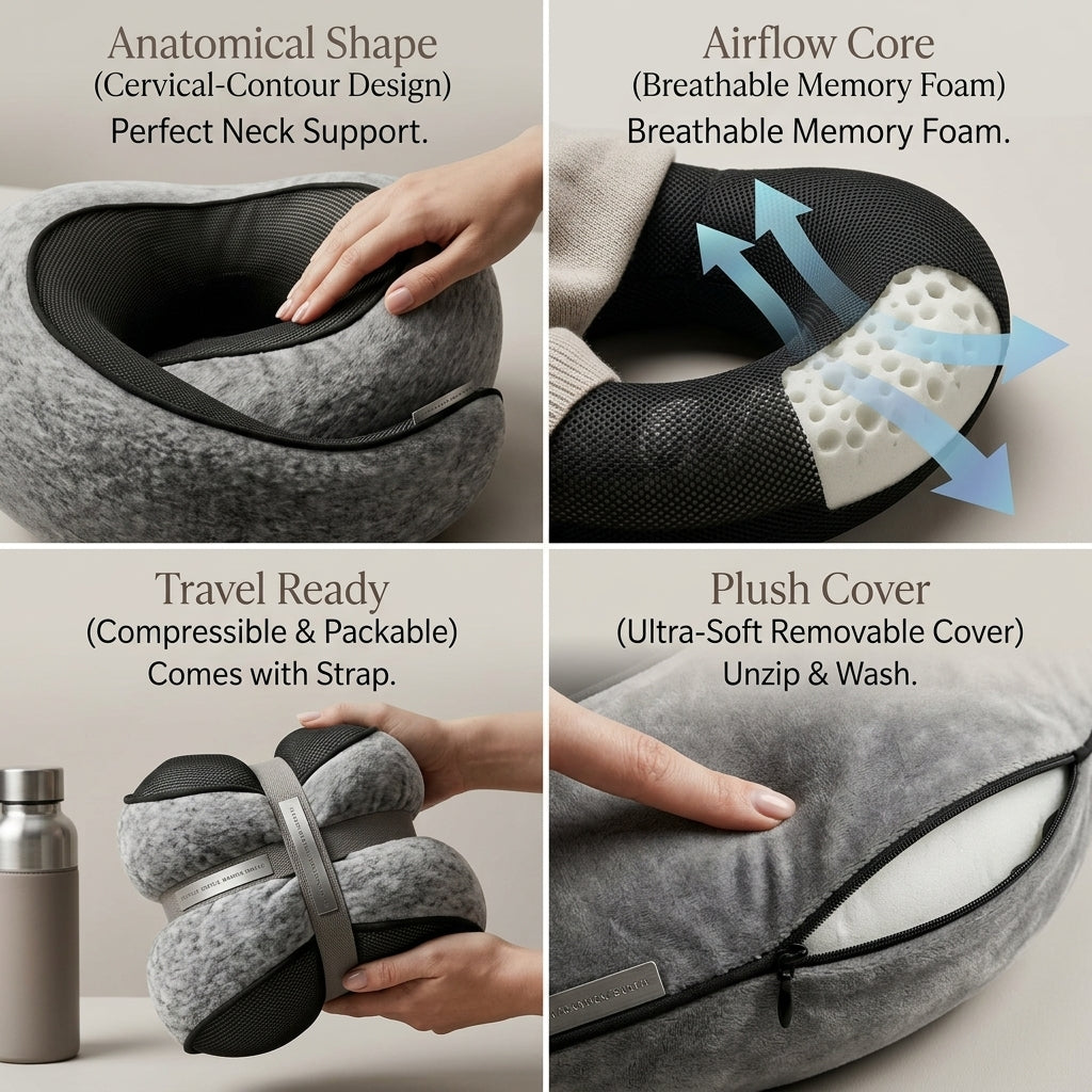 Perfecta™ Premium Travel Neck Pillow