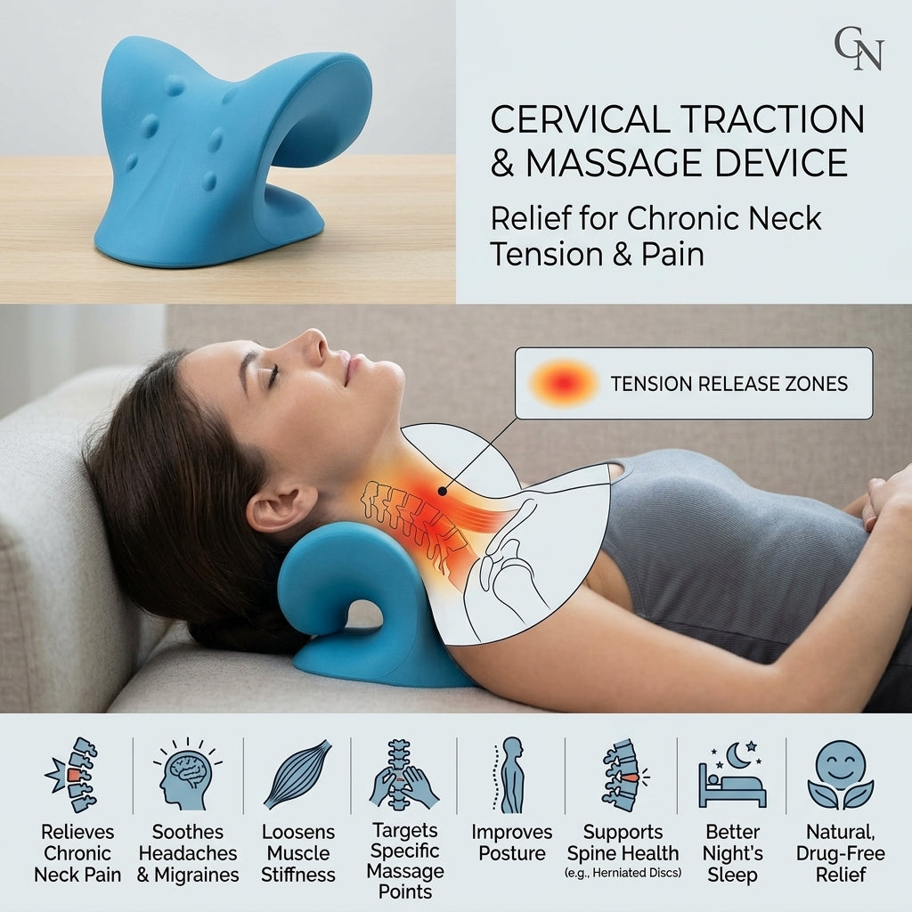 CurvRelief™
Cervical Traction Pillow