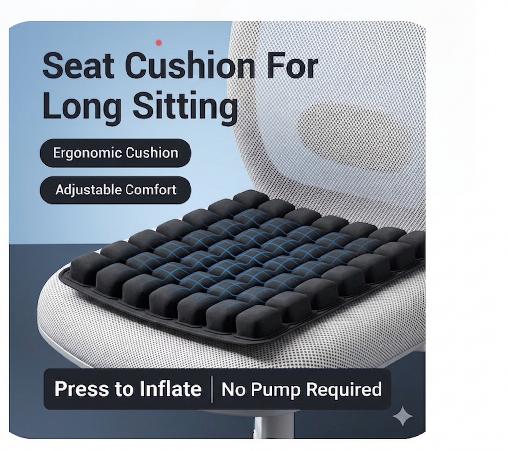 ErgoMax™ 3D Adjustable Chair Cushion