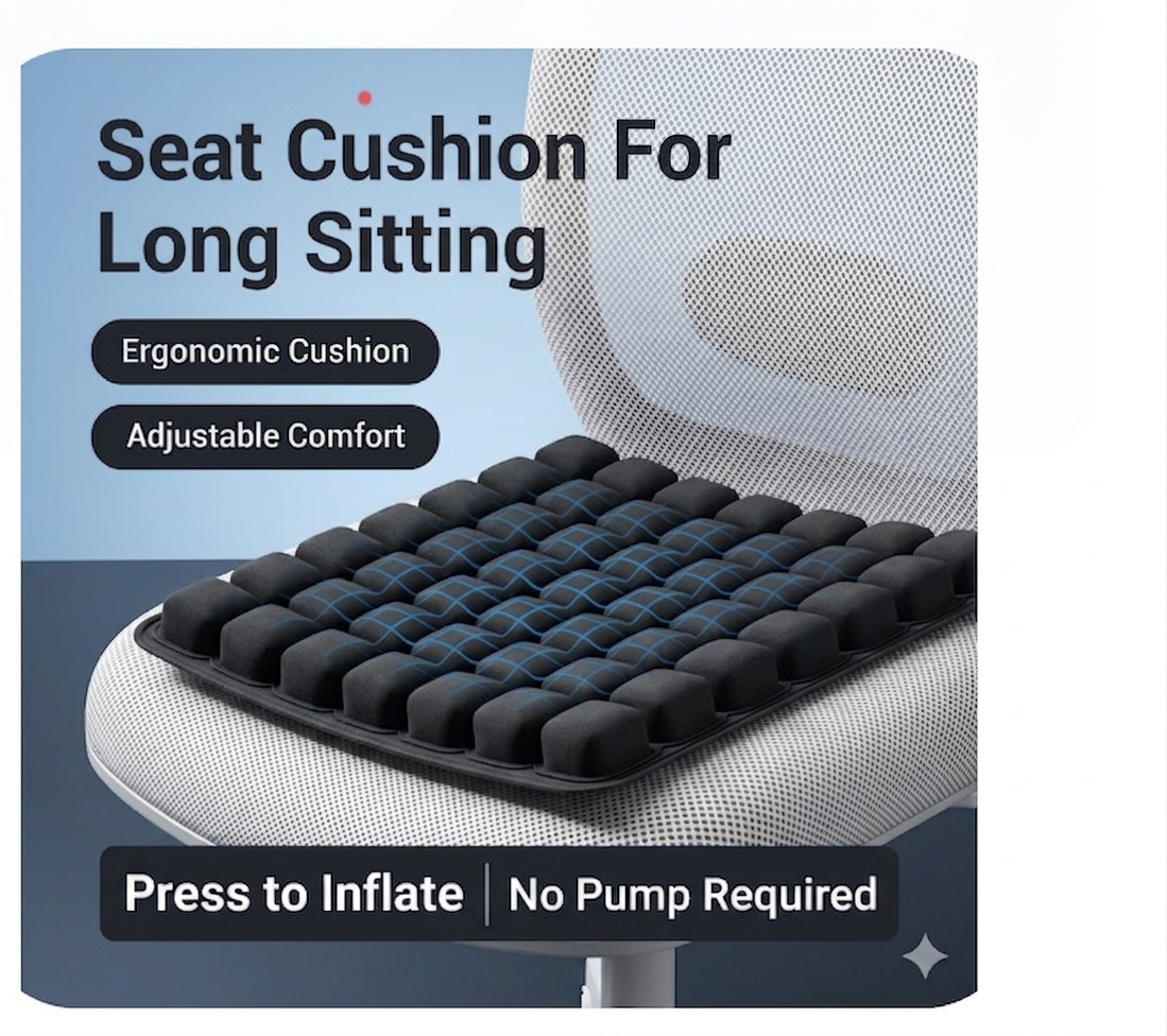 ErgoMax™ 3D Adjustable Chair Cushion