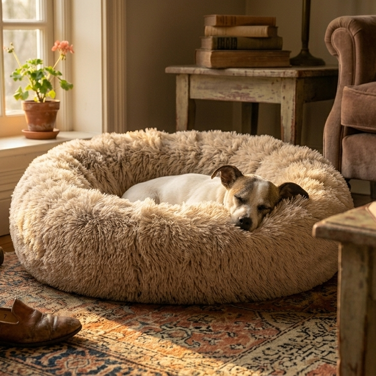 The CloudNest Calming Donut Bed Aeivalo