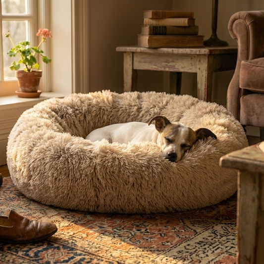 The CloudNest Calming Donut Bed Aeivalo
