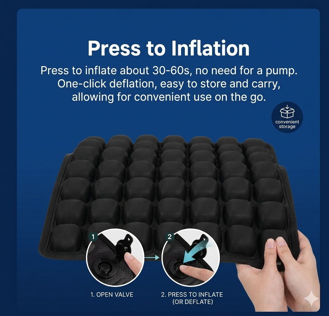 ErgoMax™ 3D Adjustable Chair Cushion