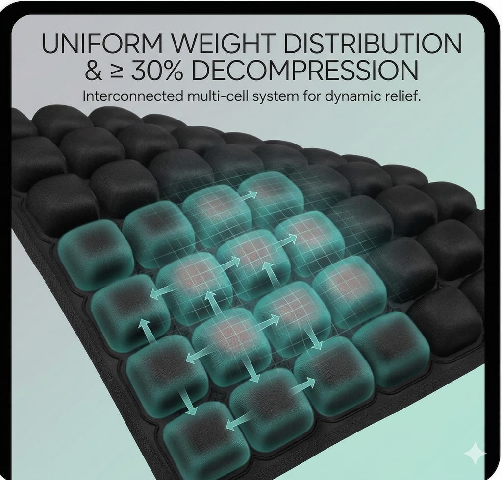 ErgoMax™ 3D Adjustable Chair Cushion