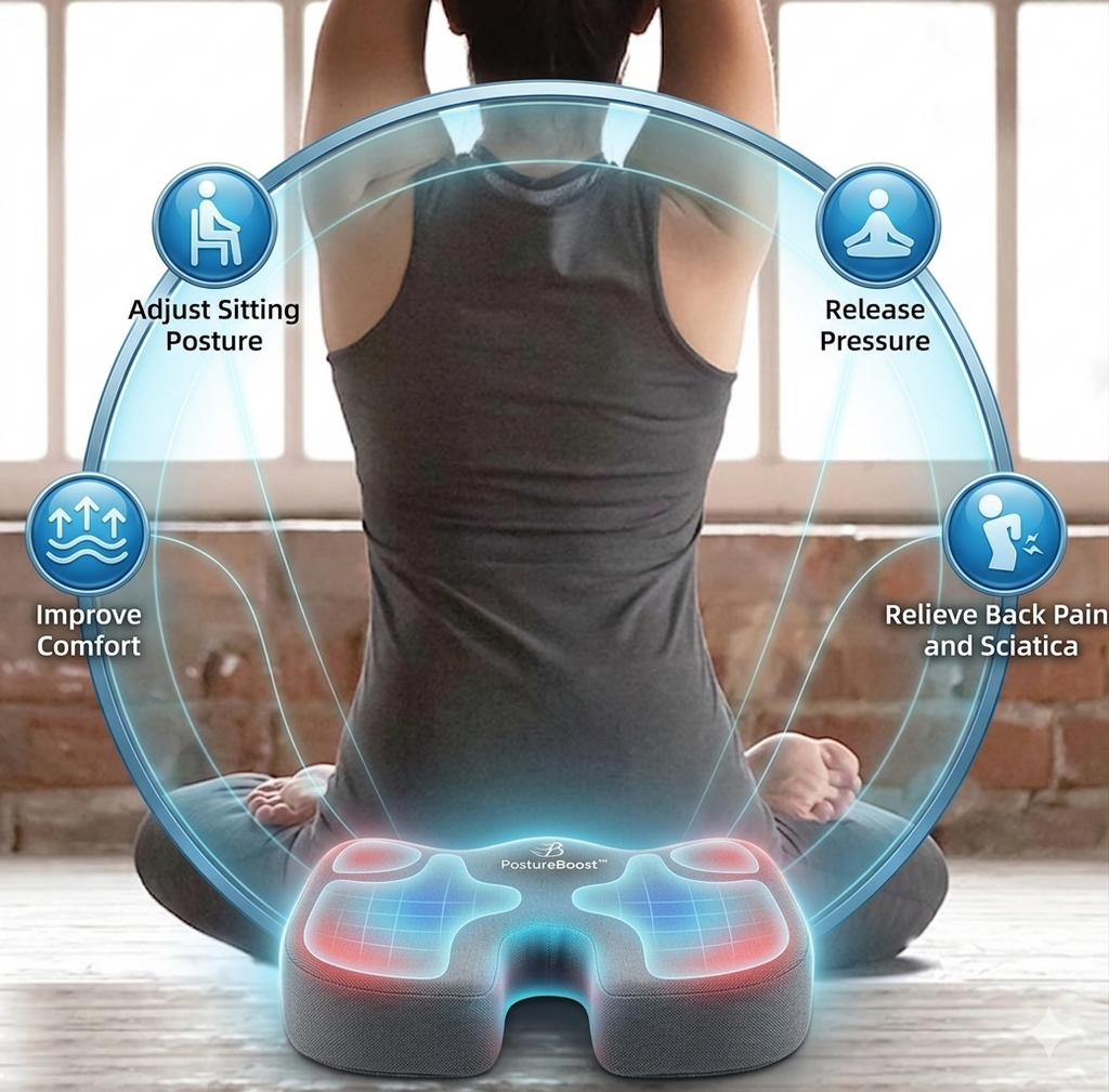 WaveFlow™
U-Shaped Coccyx Comfort Cushion