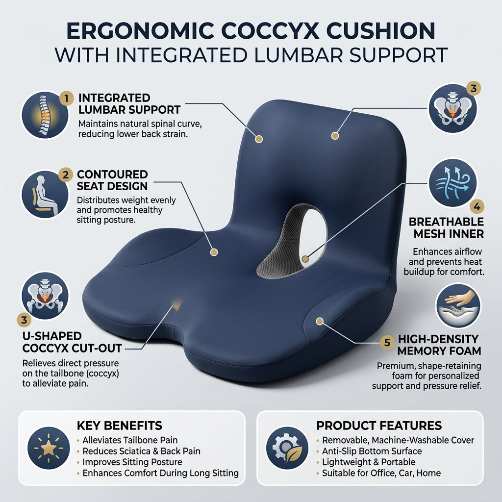 SpineSync™Lumbar + Seat Cushion Combo