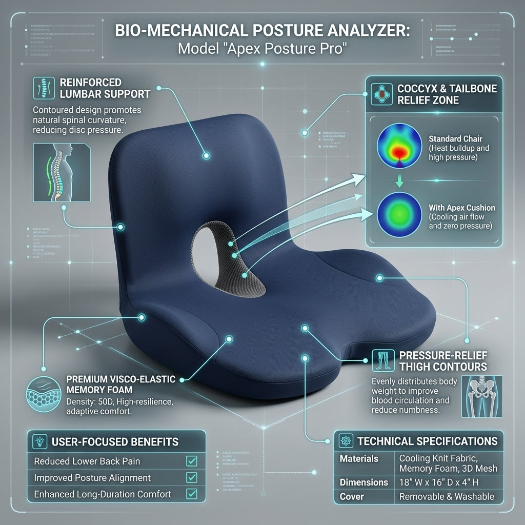 SpineSync™Lumbar + Seat Cushion Combo