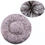 40-90cm 6 Sizes Round Pet Bed for Large Dog Bed Super Soft Cat Bed Plush Dog House for Medium Dog House Winter Warm Sleeping Aeivalo