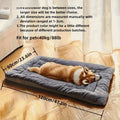 Large Plush Dog Bed Sofa Thickened Super Soft Polyester Pet Mat Dog Crate Mat Bed For Small Medium Large Dog Bed Aeivalo
