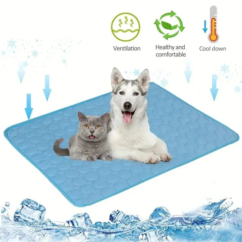 Dog Cooling Mat Summer Pet Cold Bed Extra Large For Small Big Dogs Pet Accessories Cat Durable Blanket Sofa Cat Ice Pad Blanket Aeivalo