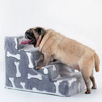 Ladder Dogs Pets Bone Shape Puppy Stairs Beside The Sofa Bed Ramp for Dogs Protecting Pet Joint Safety Stairs for Elderly Dogs Aeivalo
