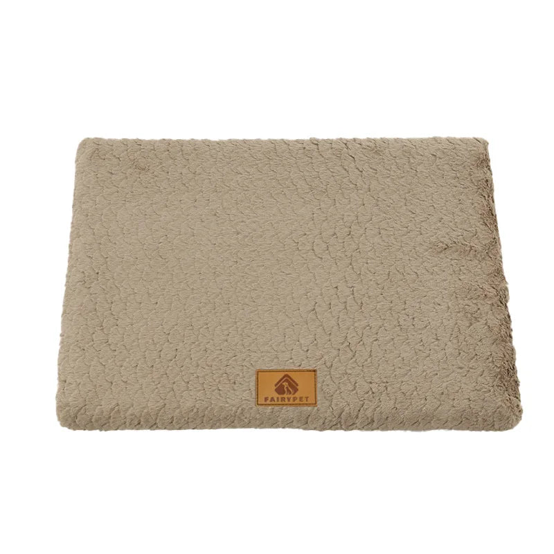 3D Foam Pet Bed With Removable Washable Faux Fur Cover Orthopedic Waterproof Dog Bed For Crate Anti-Slip Bottom Dog Bed Aeivalo