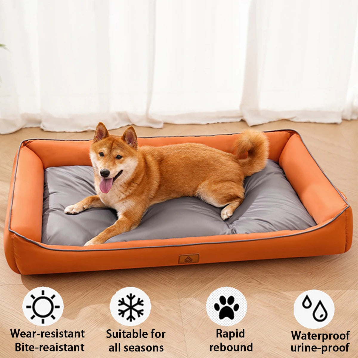 Large Dog Bed Waterproof Dog Bed for Big Dogs Summer Cooling Cat Bed Soft Sleeping Pet Mat All Seasons Puppy Mat for Chihuahua Aeivalo