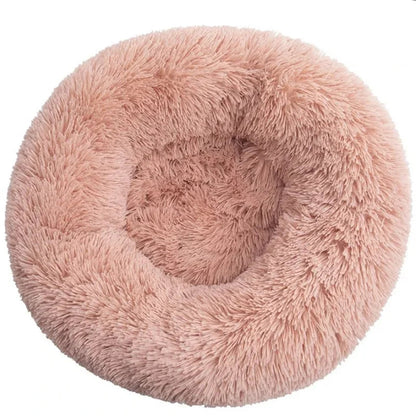 40-90cm 6 Sizes Round Pet Bed for Large Dog Bed Super Soft Cat Bed Plush Dog House for Medium Dog House Winter Warm Sleeping Aeivalo