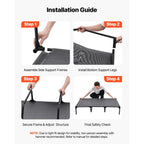 Elevated Dog Bed for Large Dog Portable Raised Dog Cot w/ Metal Frame XL Aeivalo