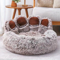 Dog Bed Cat Pet Sofa Cute Bear Paw Shape Comfortable Cozy Pet Sleeping Beds For Small Medium Large Soft Fluffy Cushion Dog Bed Aeivalo