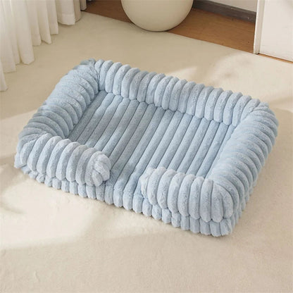 S M L XL XXL Calming Dog Bed Orthopedic Memory Foam Sofa Couch Waterproof Removable Cover Plush Mat for Small Medium Large Dogs Aeivalo