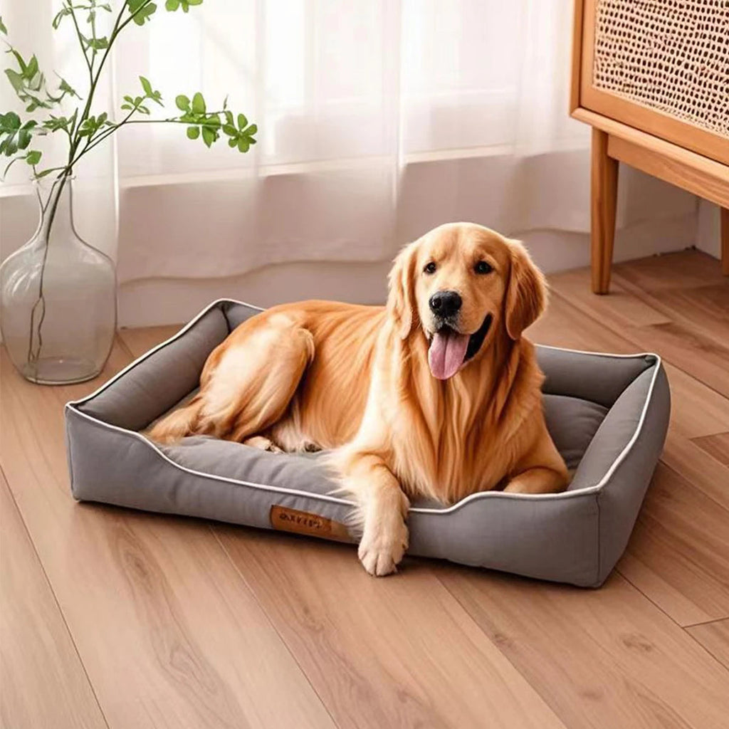 Four Season Square Dog Bed for Large Dog Mattress Bite-resistant Cat Bed Soft Thickened Dog Bed Waterproof Sofa Pet House Aeivalo