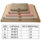 3D Foam Pet Bed With Removable Washable Faux Fur Cover Orthopedic Waterproof Dog Bed For Crate Anti-Slip Bottom Dog Bed Aeivalo