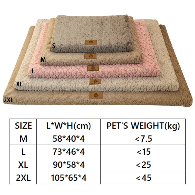 3D Foam Pet Bed With Removable Washable Faux Fur Cover Orthopedic Waterproof Dog Bed For Crate Anti-Slip Bottom Dog Bed Aeivalo