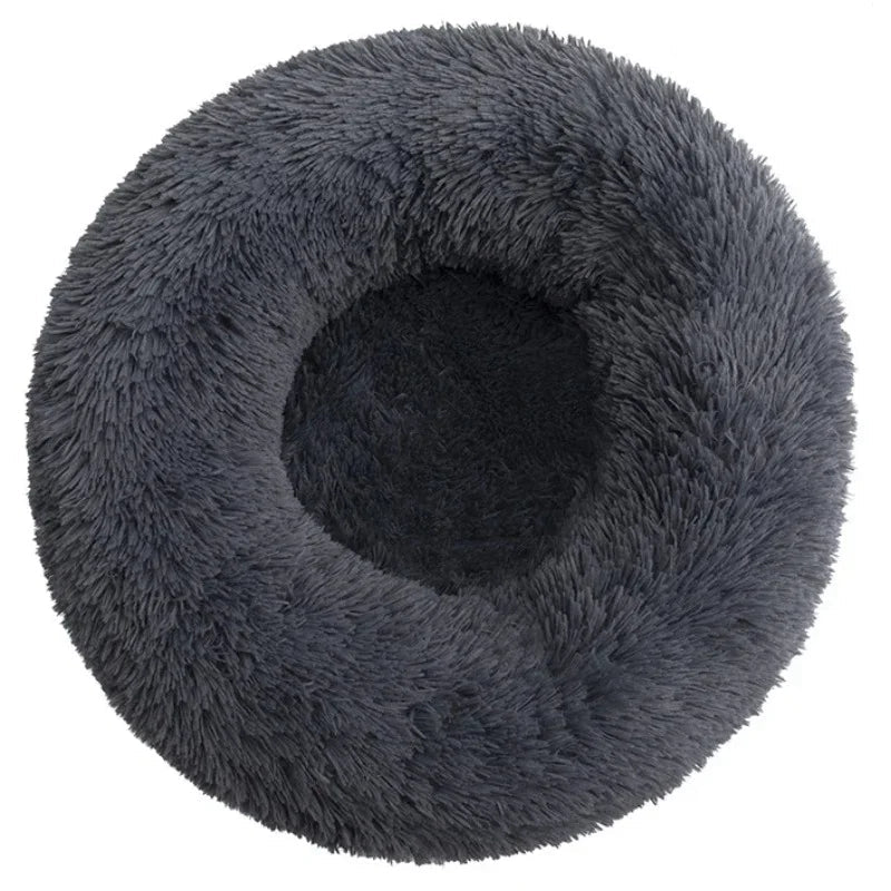 40-90cm 6 Sizes Round Pet Bed for Large Dog Bed Super Soft Cat Bed Plush Dog House for Medium Dog House Winter Warm Sleeping Aeivalo