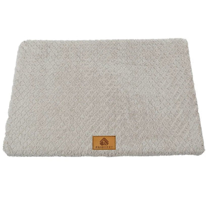 3D Foam Pet Bed With Removable Washable Faux Fur Cover Orthopedic Waterproof Dog Bed For Crate Anti-Slip Bottom Dog Bed Aeivalo