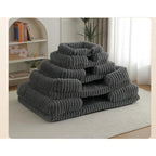S M L XL XXL Calming Dog Bed Orthopedic Memory Foam Sofa Couch Waterproof Removable Cover Plush Mat for Small Medium Large Dogs Aeivalo