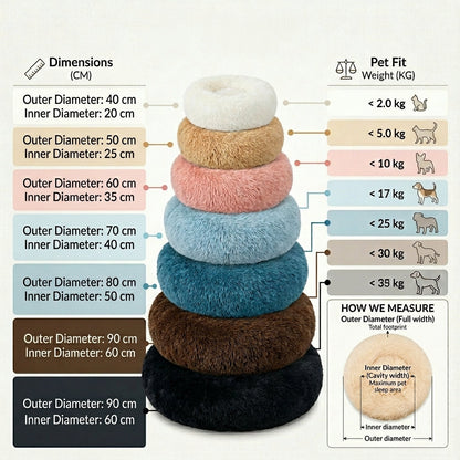 The CloudNest Calming Donut Bed Aeivalo