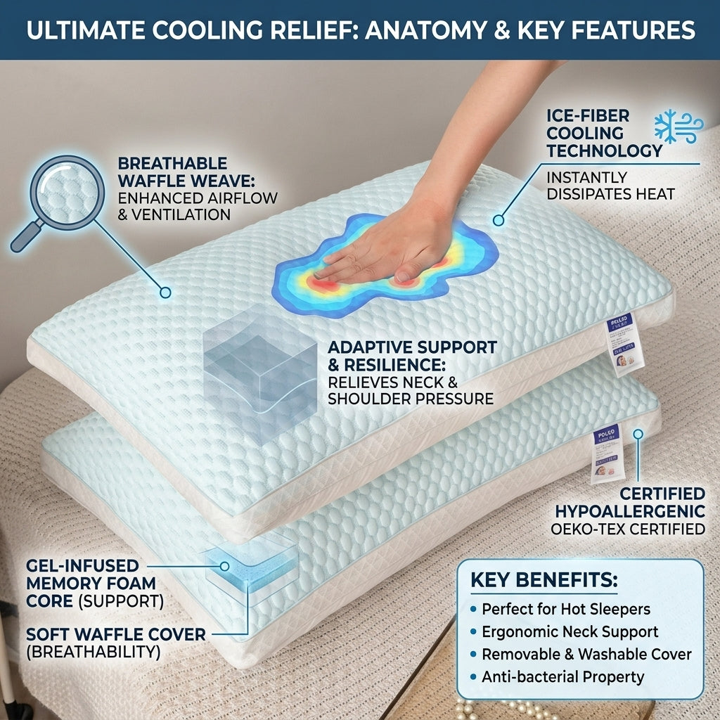 CoolDream™
Cooling Gel Sleep Pillow
