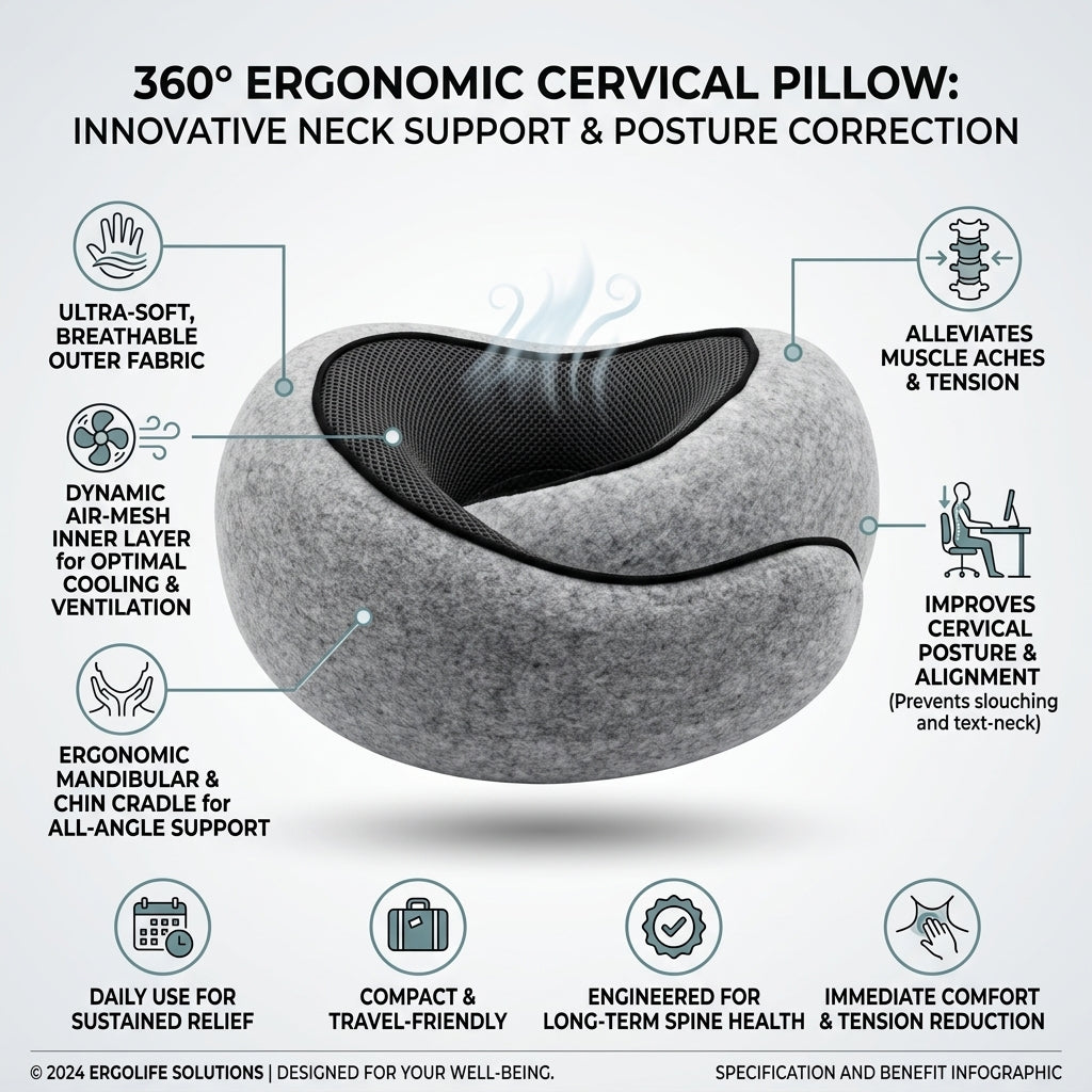 Perfecta™ Premium Travel Neck Pillow