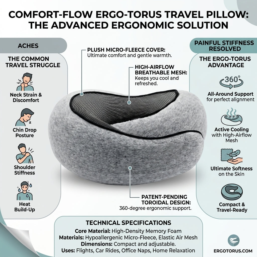 Perfecta™ Premium Travel Neck Pillow