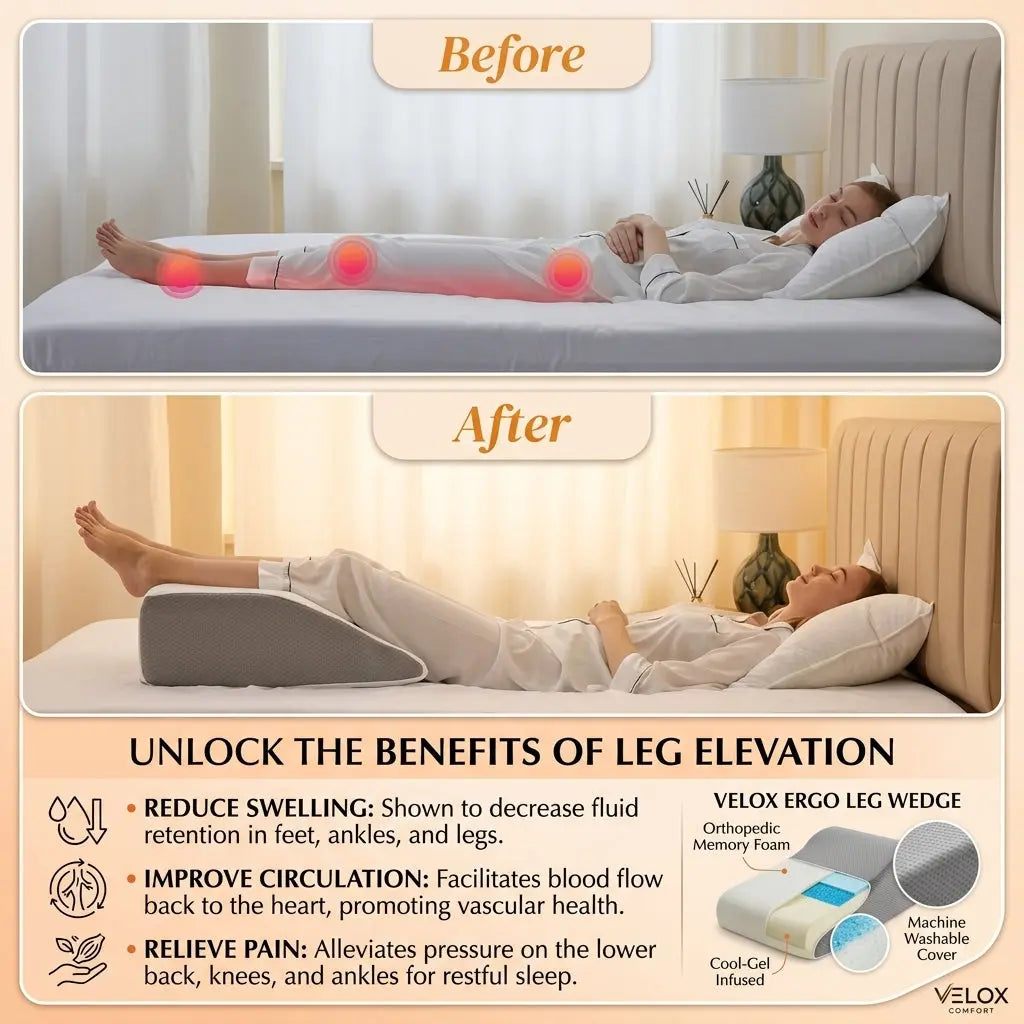 ElevaRest™Leg Elevation Wedge Pillow Aeivalo
