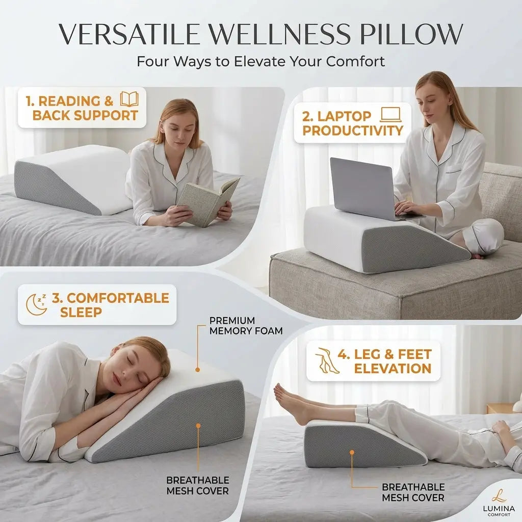 ElevaRest™Leg Elevation Wedge Pillow Aeivalo
