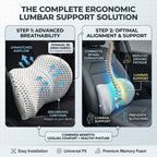 LumbaRest™ OrthopedicLumbar Support Cushion